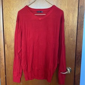 Men’s Red Mock Long Sleeve